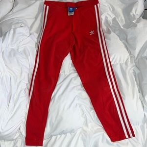 Red Adidas Leggings